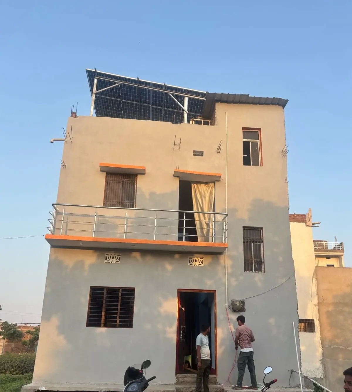 Solar on a residential building